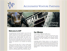 Tablet Screenshot of acceleratedventurepartners.com